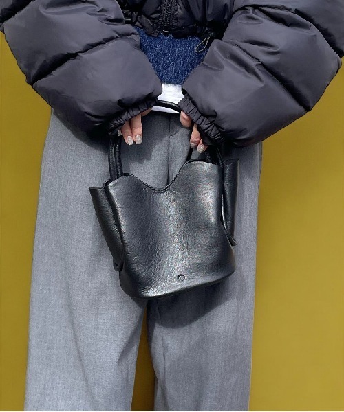 U 遊 ハンドバッグ 「U/遊」ゴートレザーマルチハンドBAG /山羊