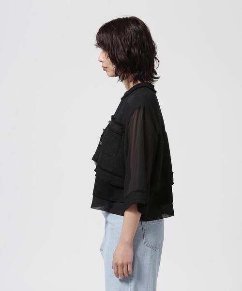 AULA AILA tシャツ AILA/アウラアイラ/TWEED COMBINATION