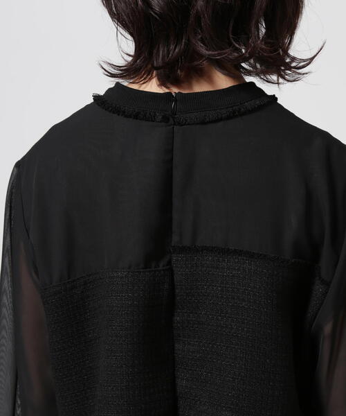 AULA AILA tシャツ AILA/アウラアイラ/TWEED COMBINATION