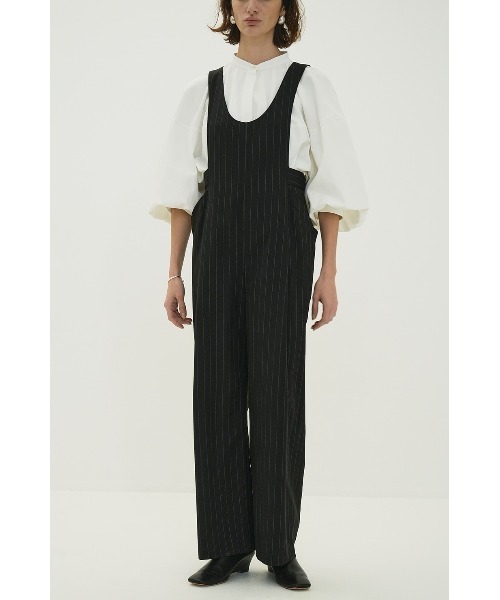 サロペット・オーバーオール・オールインワン CLANE CHEMICAL LACE SALOPETTE CLANE（クラネ）の「CHEMICAL LACE SALOPETTE PANTS（サロペット