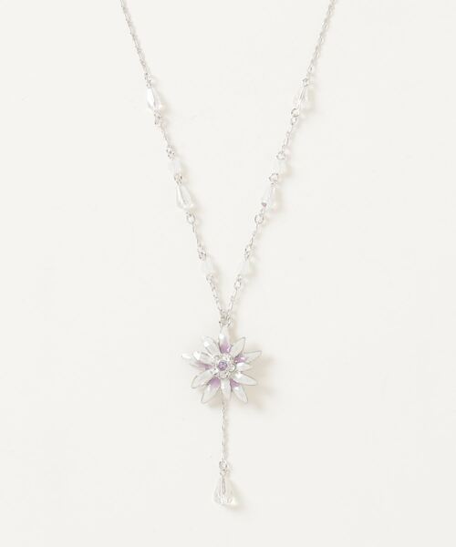 ANNA SUI ネックレス エーデルワイスモチーフ ロングネックレス