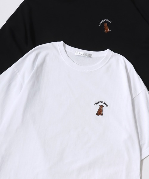 LOEWE 犬の刺繍デザイン Tシャツ ホワイトL ⚡️【美品】LOEWE 犬刺繍 Tシャツ Lサイズ - メルカリ