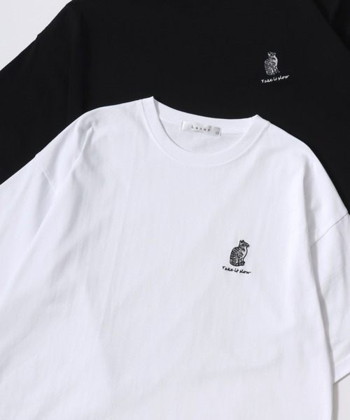 Lazar tシャツ 別注 Animal Embroidery Tee/オーバーサイズ