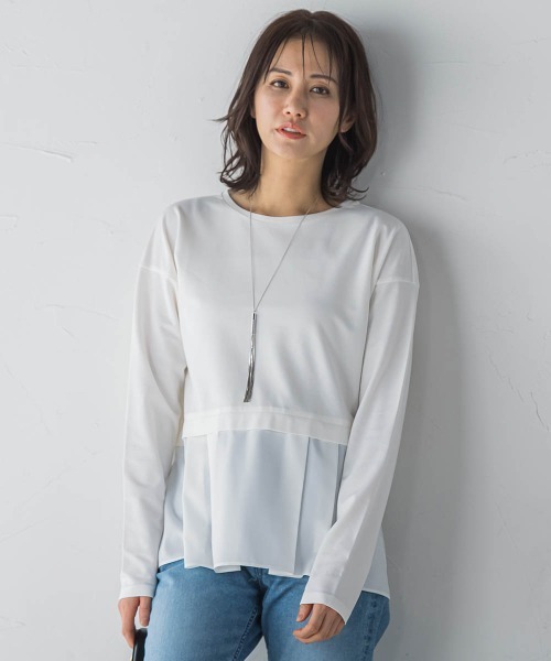 tシャツ スタイルアップレイヤードインナー「洗濯機で洗える」 レディース