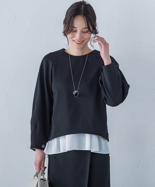 tシャツ スタイルアップレイヤードインナー「洗濯機で洗える」 レディース LAUTREAMONT tシャツ スタイルアップレイヤードインナー「洗濯機