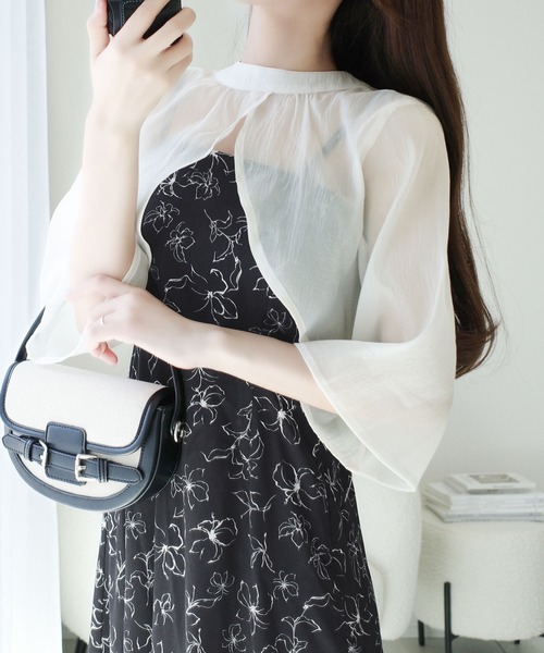 mily bilet パーティードレス ワンピース 「mily bilet」透け感コーデ