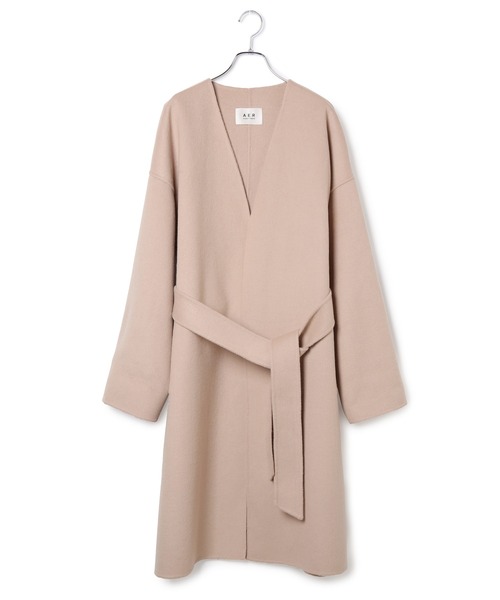 ADAM ET ROPE'（アダムエロペ） ノーカラーコート FREE ライトグリーン