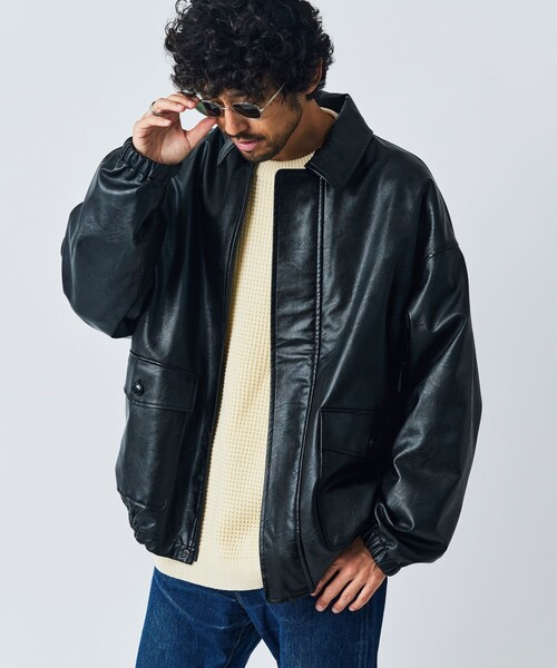 FREAK'S STORE フリークスストア レザージャケット 限定価格 FREAK'S STORE（フリークスストア） ブルゾン MEDIUM ブラック メンズ