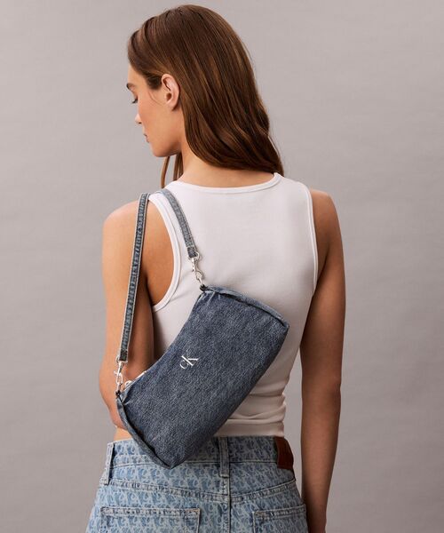 Calvin Klein ウエストポーチ ウエストバッグ デニム ショルダー
