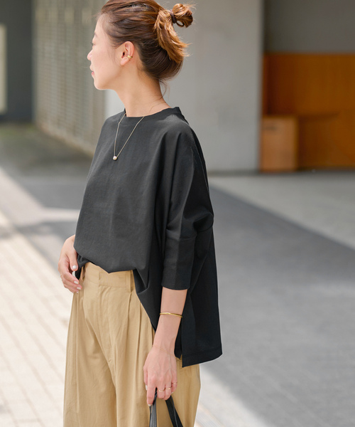 「JOURNAL STANDARD relume」 半袖カットソー FREE ブラック レディース JOURNAL STANDARD relume 「JOURNAL relume」 半袖カットソー