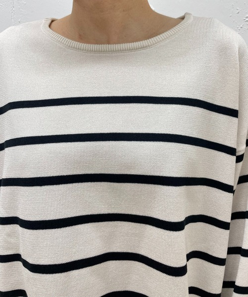 「un dix cors」 長袖ニット FREE ネイビー レディース_画像6