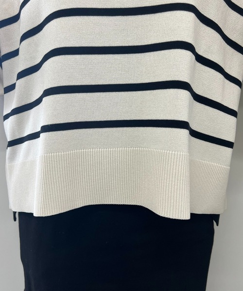 「un dix cors」 長袖ニット FREE ネイビー レディース_画像7