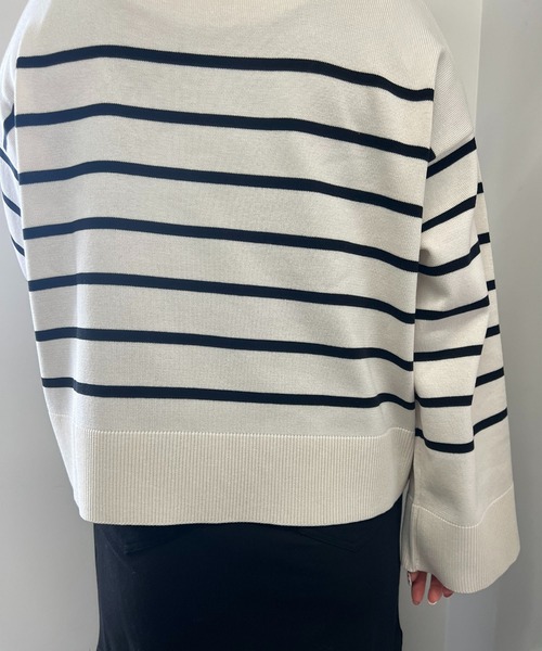 「un dix cors」 長袖ニット FREE ネイビー レディース_画像8
