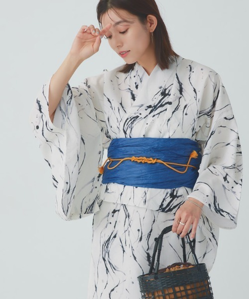 浴衣ワンピース3435 NISHIORI 2025年 新柄入荷! ワンピースにもなる2WAY 浴衣 4点
