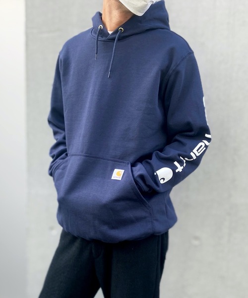 「Carhartt」 プルオーバーパーカー SMALL オリーブ レディース