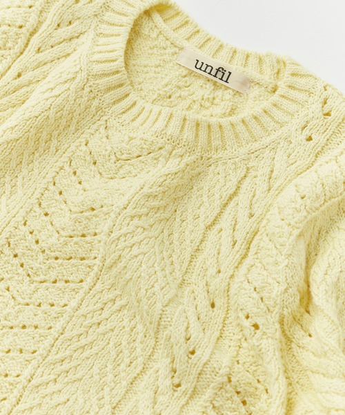 unfil / 半袖ニット unfil 「UNFIL」 半袖ニット 1 グレー レディース : ZOZOTOWN