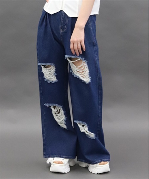 axes femme POETIQUE ワイドパンツ ジーンズ デニム デニムパンツ
