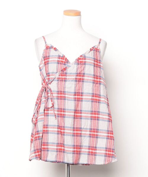 「BEAMS BOY」 キャミソールブラウス ONE SIZE レッド レディース