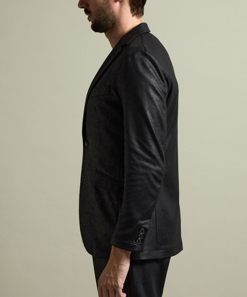 HAUNT テーラードジャケット 黒 HIDEAWAYS NICOLE（ハイダウェイ ニコル） ジャケット テーラード