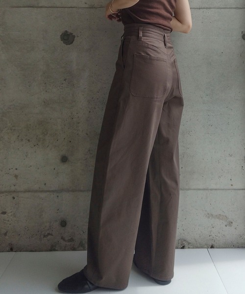 マルチサイズ チノパン ZOZOMARKET by RIKA-ワイドエッグチノパンツ
