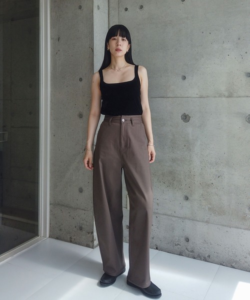 マルチサイズ チノパン ZOZOMARKET by RIKA-ワイドエッグチノパンツ