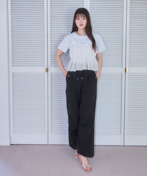 tシャツ ドットビスチェset Tシャツ レディース mellowneon tシャツ ドットビスチェset Tシャツ レディース