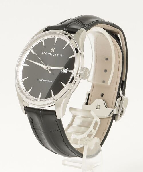HAMILTON ブラックアナログ腕時計