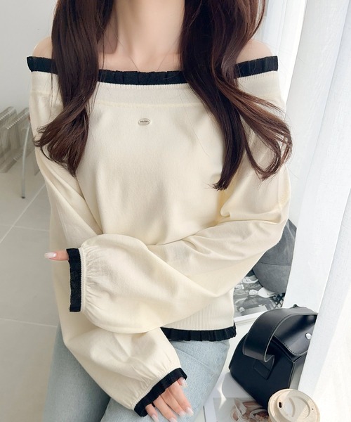 mily bilet ニット セーター 「mily bilet」大人の甘さをひとさじ
