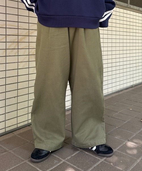 「kutir」 チノパンツ SMALL カーキ レディース
