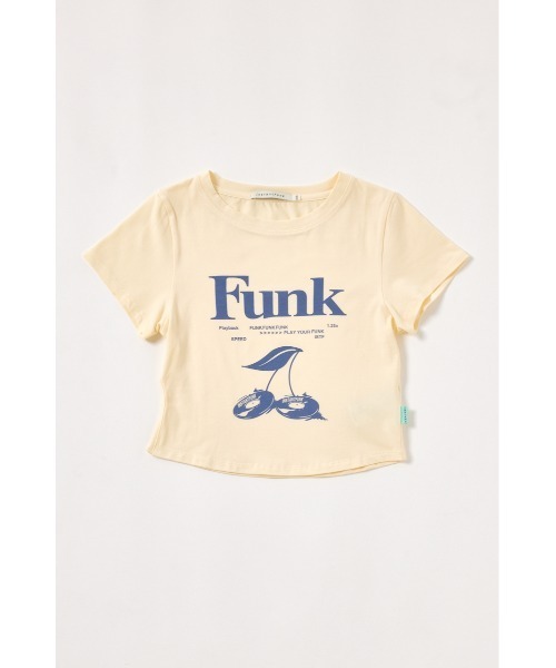 tシャツ 「INSTANTFUNK」ソフト プリンテッド Tシャツ レディース