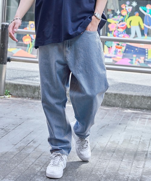 「MONO-MART」 「beno」デニムパンツ M サックスブルー メンズ