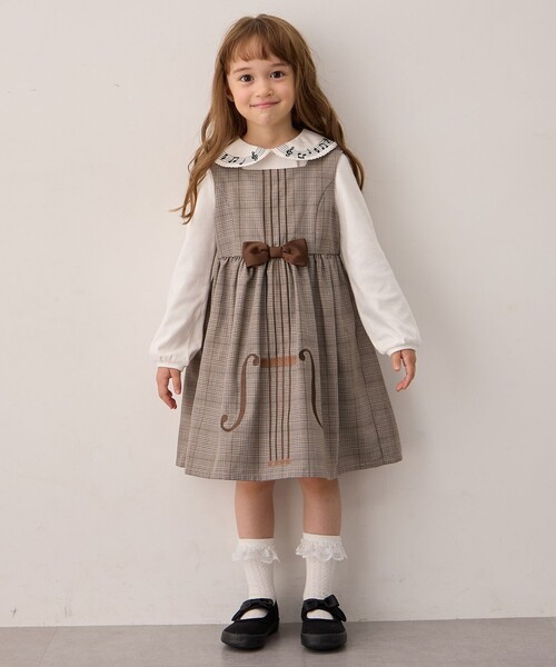 FENDI Kids FFモチーフ キャミワンピース ジャンパースカート FENDI Kids FFモチーフ キャミワンピース ジャンパースカート 【公式通販】