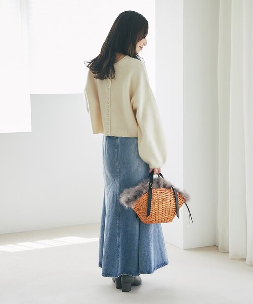 La boutique BonBon 前後2WAYカーディガン La boutique BonBon（ラブティックボンボン）の「【着回し力抜群