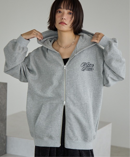 【新品未使用】ジップアップパーカー L ジップアップパーカー【96851】日本製 | nineteen bloom color