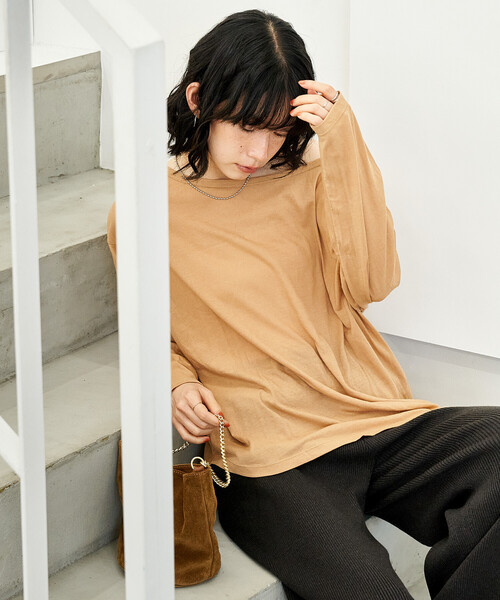 brill シアーヘンリーシャツ　未使用 FREAK'S STORE（フリークスストア） ヘンリーネック tシャツ ルーズ