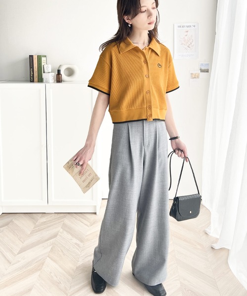 「classicalelf」 半袖ポロシャツ LARGE ベージュ レディース_画像4