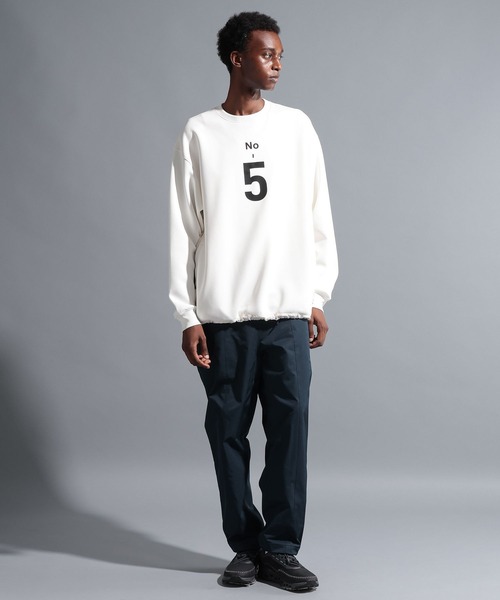 NUMERALS（ヌメラルズ） tシャツ 「NUMERALS」ダンボールクルーネック