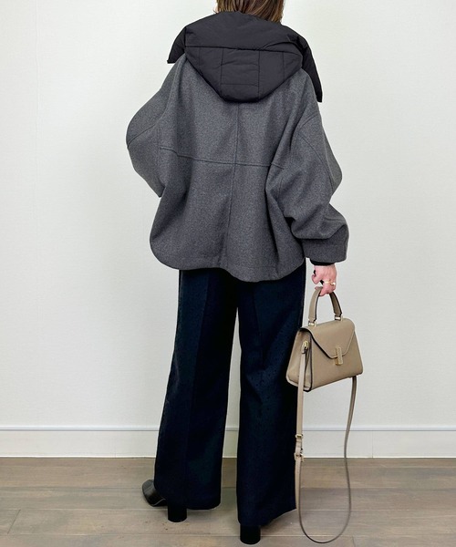 ピッチン　ビッグシルエットブルゾン（フード取り外し可） PICCIN（ピッチン） ブルゾン アウター ビッグシルエットブルゾン