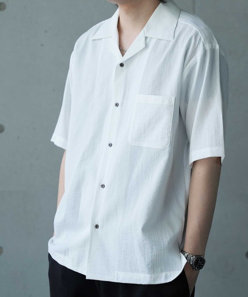 「UNION STATION」 半袖シャツ L オフホワイト メンズ_画像2