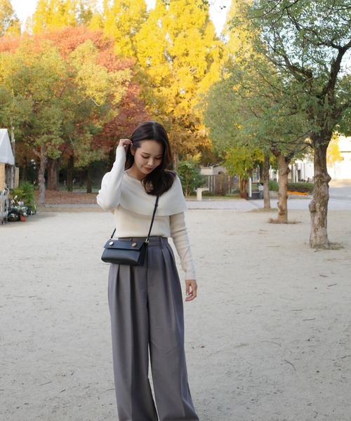 【お正月SALE1/7まで】d.i.aオフショルニット セール】2WAY透かしオフショルニット（ニット/セーター）｜sedacle