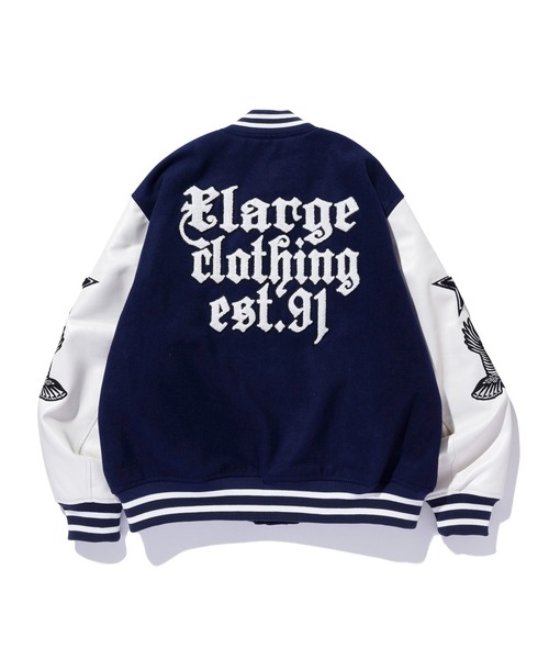XLARGE スタジャン ブラック/ホワイト L 楽天市場】エクストララージ スタジャン（コート・ジャケット