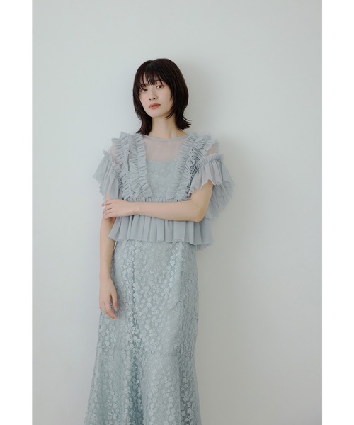 niana（ニアナ） ドレス 「低身長用サイズあり」チュールフリル