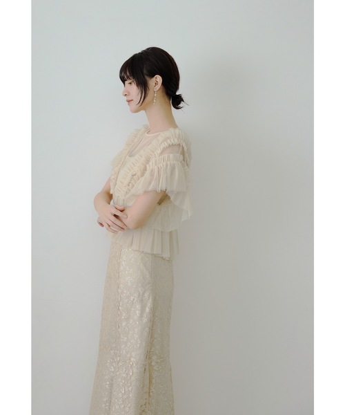 niana（ニアナ） ドレス 「低身長用サイズあり」チュールフリル