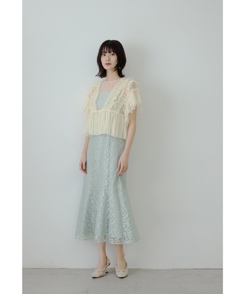 niana（ニアナ） ドレス 「低身長用サイズあり」チュールフリル