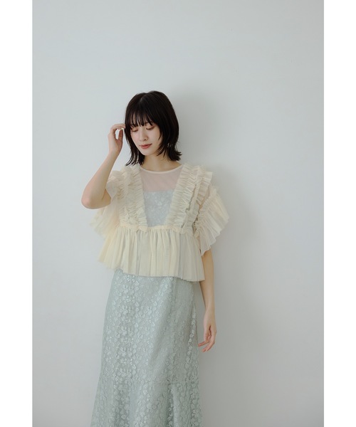 niana（ニアナ） ドレス 「低身長用サイズあり」チュールフリル