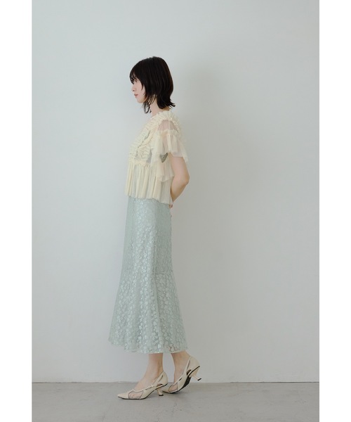 niana（ニアナ） ドレス 「低身長用サイズあり」チュールフリル