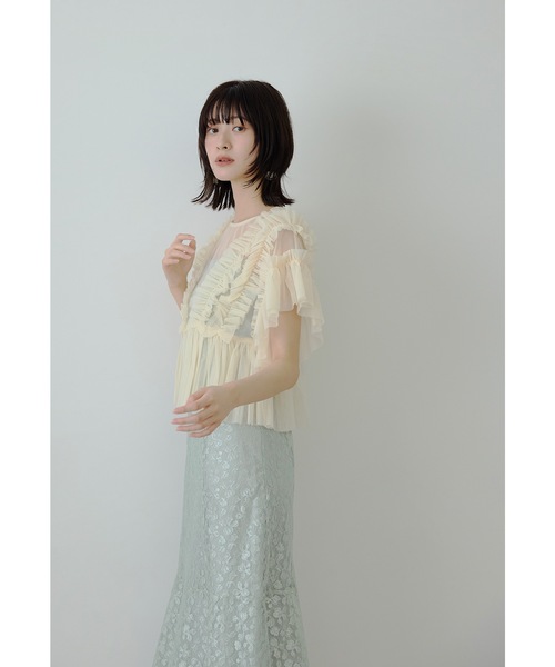 niana（ニアナ） ドレス 「低身長用サイズあり」チュールフリル