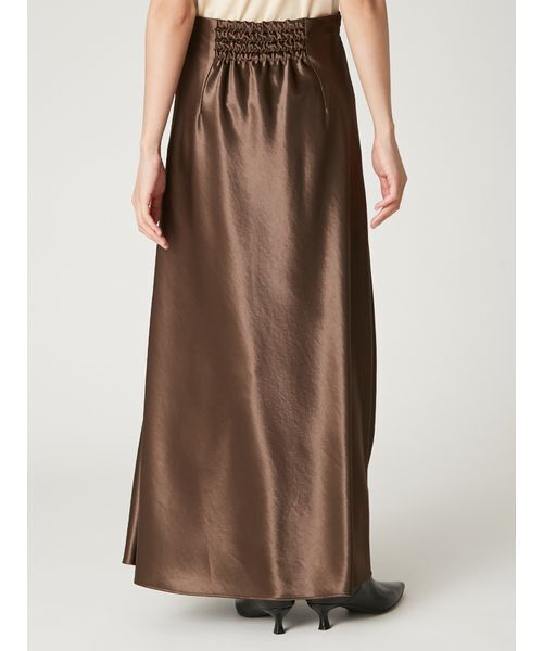 FRAY I.D（フレイ・アイディー） スカート ハイウエストサテンナロー