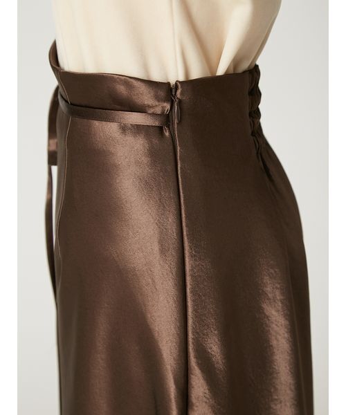 FRAY I.D（フレイ・アイディー） スカート ハイウエストサテンナロー