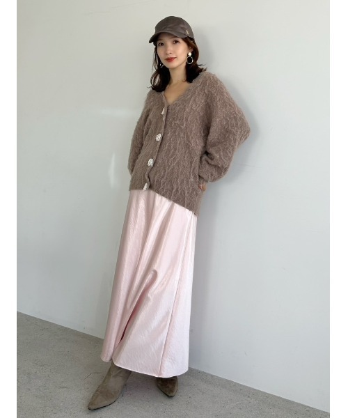 FRAY I.D（フレイ・アイディー） スカート ハイウエストサテンナロー